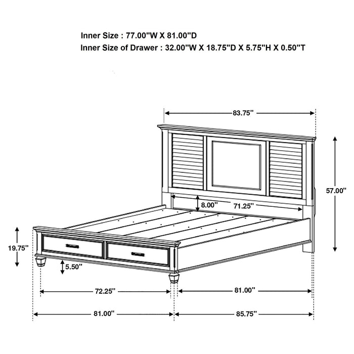 Franco 5 Pc Bedroom Sets - National Warehouse Furniture (Buffalo, NY)
