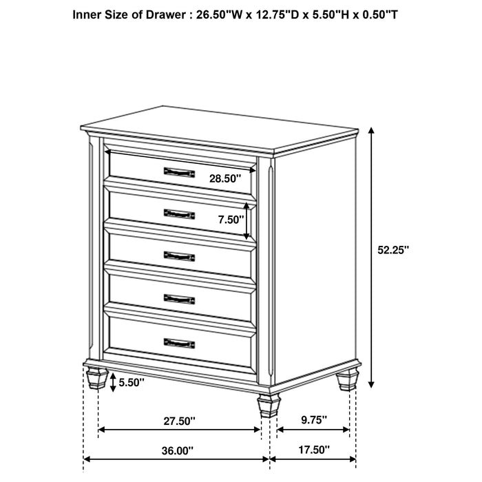 Franco 5 Pc Bedroom Sets - National Warehouse Furniture (Buffalo, NY)