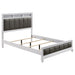 Barzini California King, E.King, & Queen Upholstered Panel Bed White - National Warehouse Furniture (Buffalo, NY)