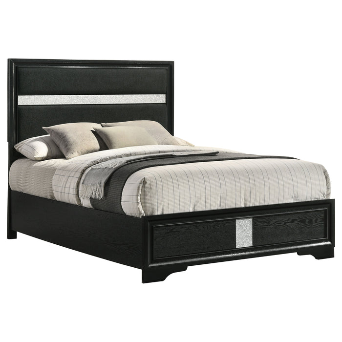 Miranda California King, E.King, Queen, Full, & Twin Bed Black & White - National Warehouse Furniture (Buffalo, NY)
