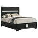 Miranda California King, E.King, Queen, Full, & Twin Bed Black & White - National Warehouse Furniture (Buffalo, NY)