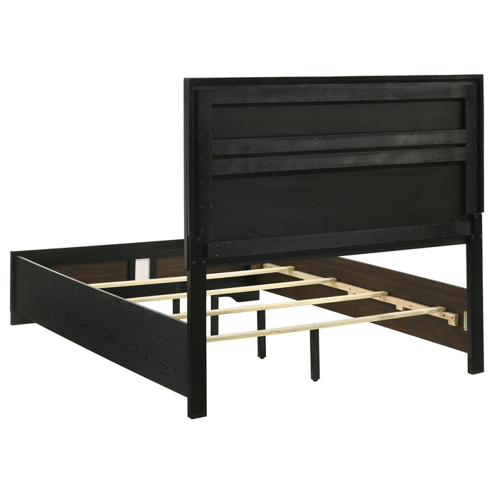 Miranda California King, E.King, Queen, Full, & Twin Bed Black & White - National Warehouse Furniture (Buffalo, NY)