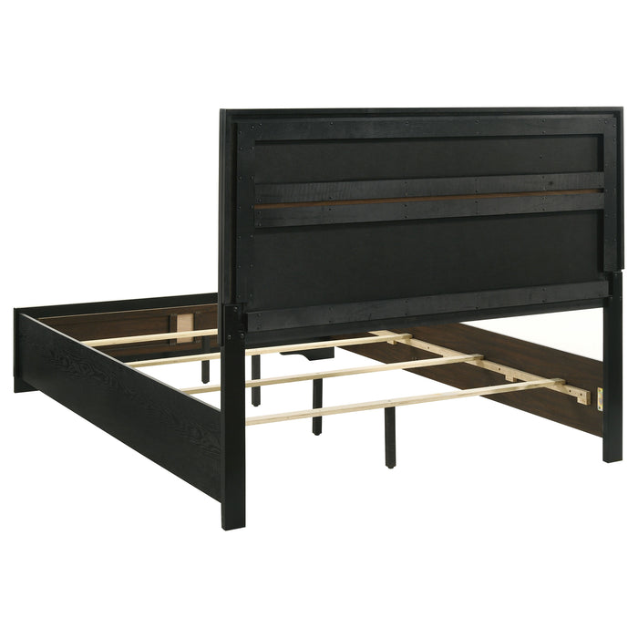 Miranda California King, E.King, Queen, Full, & Twin Bed Black & White - National Warehouse Furniture (Buffalo, NY)