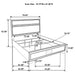 Miranda California King, E.King, Queen, Full, & Twin Bed Black & White - National Warehouse Furniture (Buffalo, NY)