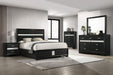 Miranda California King, E.King, Queen, Full, & Twin Bed Black & White - National Warehouse Furniture (Buffalo, NY)