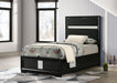 Miranda California King, E.King, Queen, Full, & Twin Bed Black & White - National Warehouse Furniture (Buffalo, NY)
