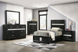 Miranda California King, E.King, Queen, Full, & Twin Bed Black & White - National Warehouse Furniture (Buffalo, NY)