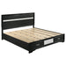 Miranda California King. E.King, & Queen 2-drawer Storage Bed Black & White - National Warehouse Furniture (Buffalo, NY)