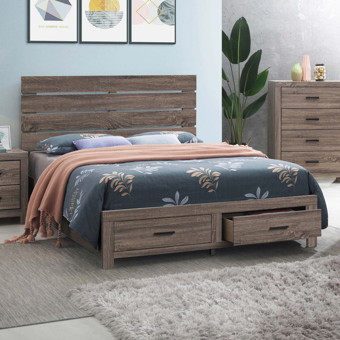 Brantford Wood Storage Panel Bed - National Warehouse Furniture (Buffalo, NY)