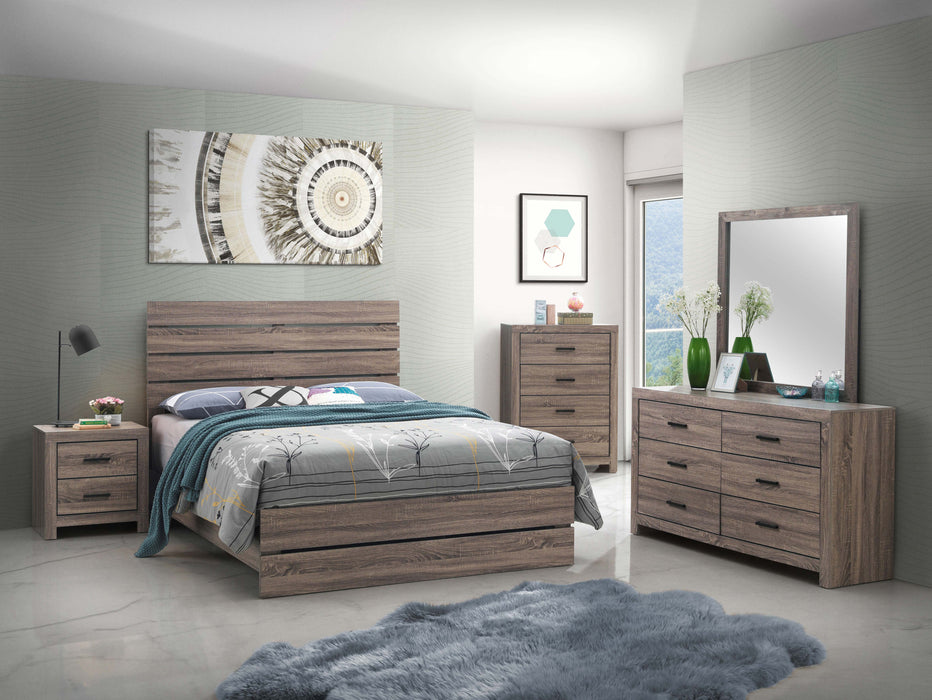 Brantford Wood Storage Panel Bed - National Warehouse Furniture (Buffalo, NY)