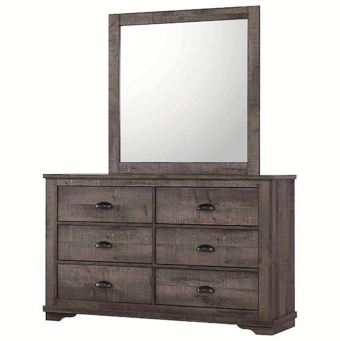 Crown Mark Furniture Coralee Dresser Mirror in Gray - National Warehouse Furniture (Buffalo, NY)