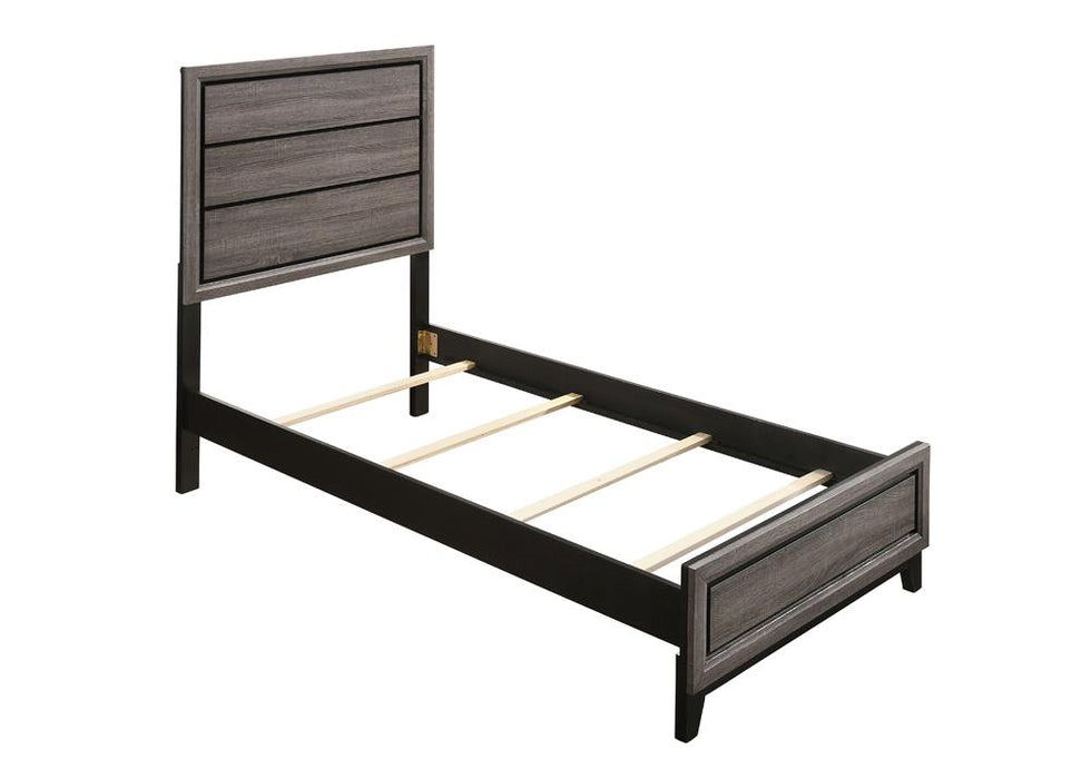 Watson Full & Twin Panel Bed Grey Oak - National Warehouse Furniture (Buffalo, NY)