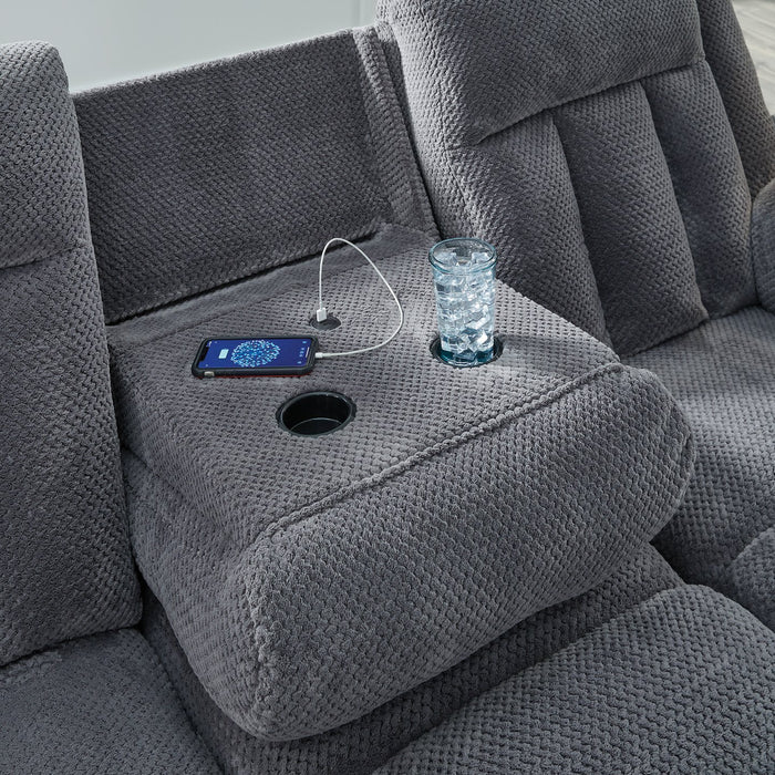 Observation Power Reclining Sofa with Drop Down Table - National Warehouse Furniture (Buffalo, NY)