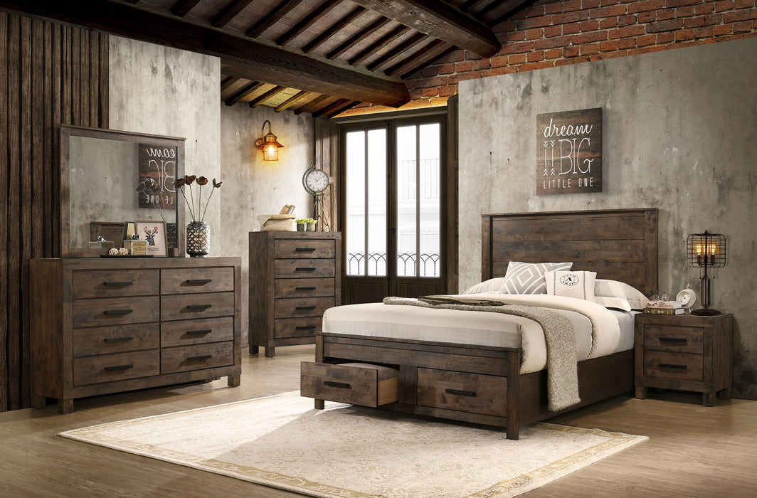 Woodmont 4 & 5 Piece E.King, Queen, & Cal;.King Bedroom Sets - National Warehouse Furniture (Buffalo, NY)