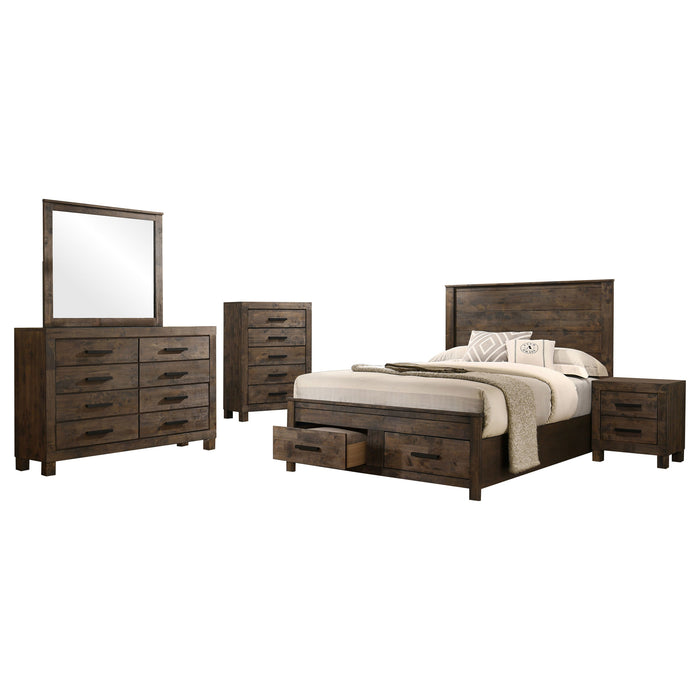 Woodmont 4 & 5 Piece E.King, Queen, & Cal;.King Bedroom Sets - National Warehouse Furniture (Buffalo, NY)