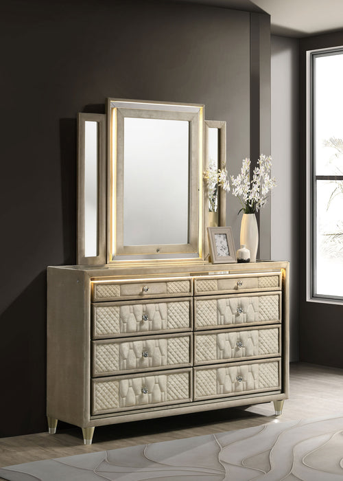 Lorient LED Dresser with LED Mirror