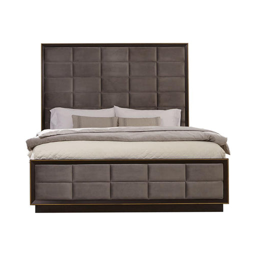 Durango California King, Eastren King, & Queen Upholstered Bed Smoked Peppercorn and Grey - National Warehouse Furniture (Buffalo, NY)