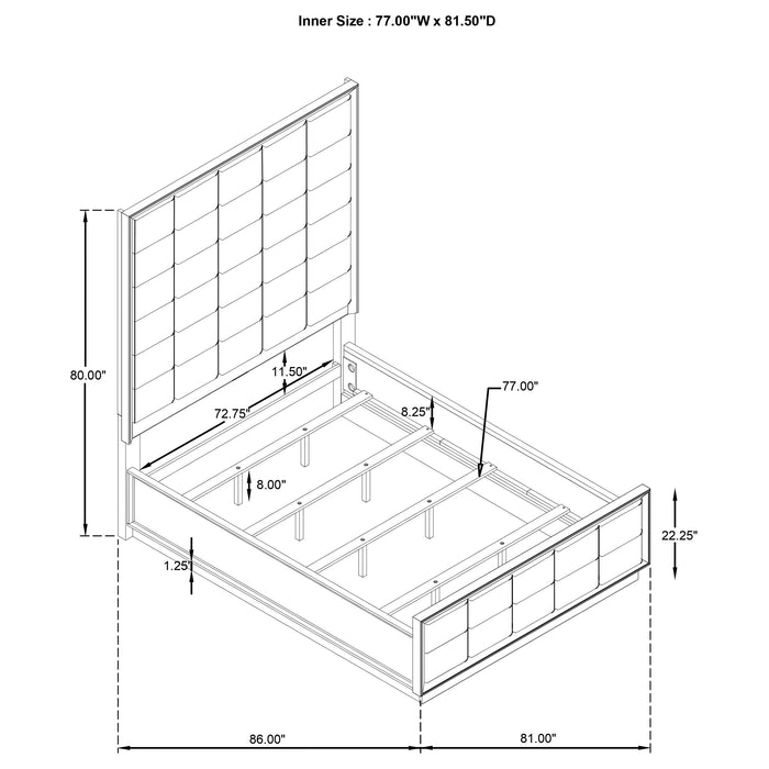 Durango 4 & 5 Piece E.King, Cal.King & Queen Bedroom Set - National Warehouse Furniture (Buffalo, NY)
