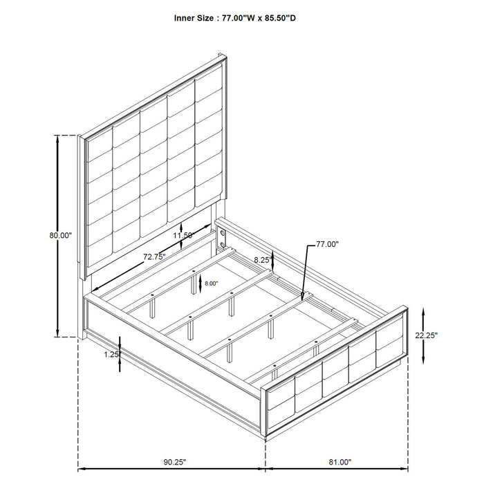 Durango 4 & 5 Piece E.King, Cal.King & Queen Bedroom Set - National Warehouse Furniture (Buffalo, NY)