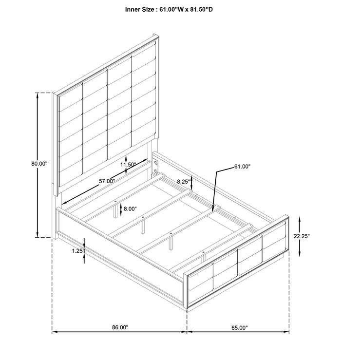 Durango 4 & 5 Piece E.King, Cal.King & Queen Bedroom Set - National Warehouse Furniture (Buffalo, NY)