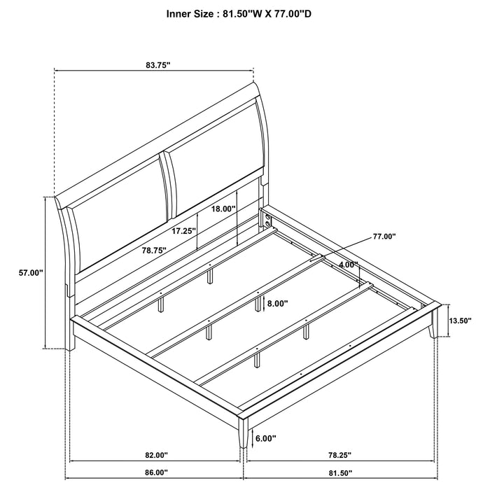 Bexhill California King, E.King, Queen Bed - National Warehouse Furniture (Buffalo, NY)