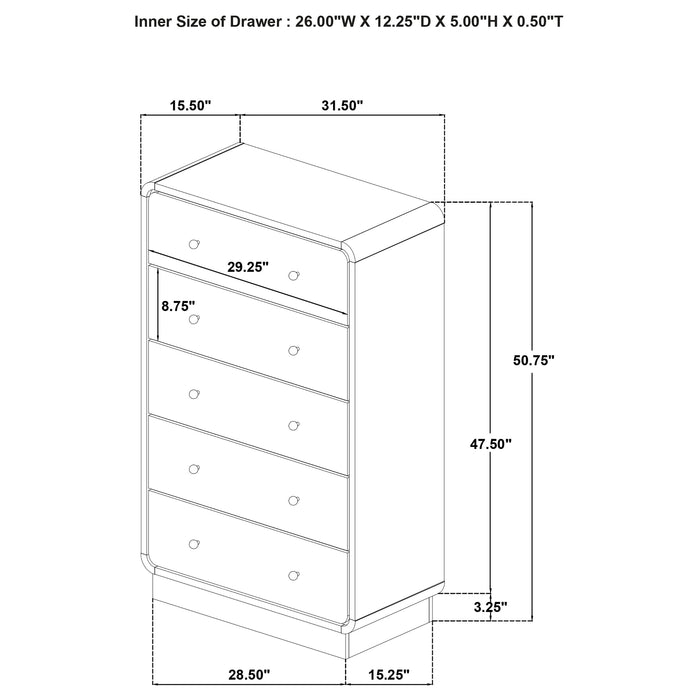 Cavelle 4 & 5 Piece Bedroom Set Queen & E.King - National Warehouse Furniture (Buffalo, NY)