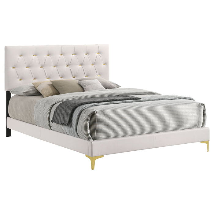 Kendall Panel Bed E.King, & Queen Black & White - National Warehouse Furniture (Buffalo, NY)