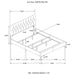 Kendall Panel Bed E.King, & Queen Black & White - National Warehouse Furniture (Buffalo, NY)
