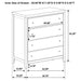 Wilkes 4 & 5 Piece E.King, Queen, Twin, & Full Bedroom Set - National Warehouse Furniture (Buffalo, NY)
