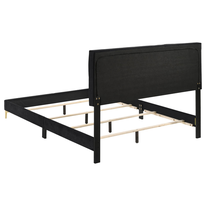 Kendall Panel Bed E.King, & Queen Black & White - National Warehouse Furniture (Buffalo, NY)