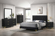 Kendall Panel Bed E.King, & Queen Black & White - National Warehouse Furniture (Buffalo, NY)