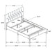 Kendall Panel Bed E.King, & Queen Black & White - National Warehouse Furniture (Buffalo, NY)