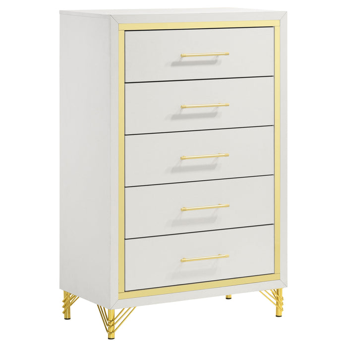 Lucia 4 & 5 Piece Bedroom Set King & Queen Beige & Grey