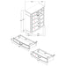 Celina 4 & 5 Piece Bedroom Set King & Queen - National Warehouse Furniture (Buffalo, NY)
