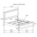 Caraway 4 Pc & Pc E.King, Cal.King, & Queen Bedroom Set Black & White - National Warehouse Furniture (Buffalo, NY)