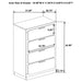 Caraway 4 Pc & Pc E.King, Cal.King, & Queen Bedroom Set Black & White - National Warehouse Furniture (Buffalo, NY)