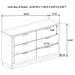 Caraway 4 Pc & Pc E.King, Cal.King, & Queen Bedroom Set Black & White - National Warehouse Furniture (Buffalo, NY)