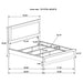 Caraway California King, E.King, & Queen Bed Black & White - National Warehouse Furniture (Buffalo, NY)