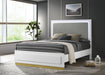 Caraway California King, E.King, & Queen Bed Black & White - National Warehouse Furniture (Buffalo, NY)