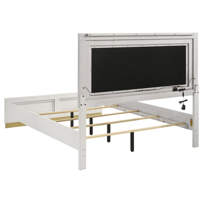 Caraway California King, E.King, & Queen Bed Black & White - National Warehouse Furniture (Buffalo, NY)