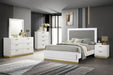 Caraway California King, E.King, & Queen Bed Black & White - National Warehouse Furniture (Buffalo, NY)