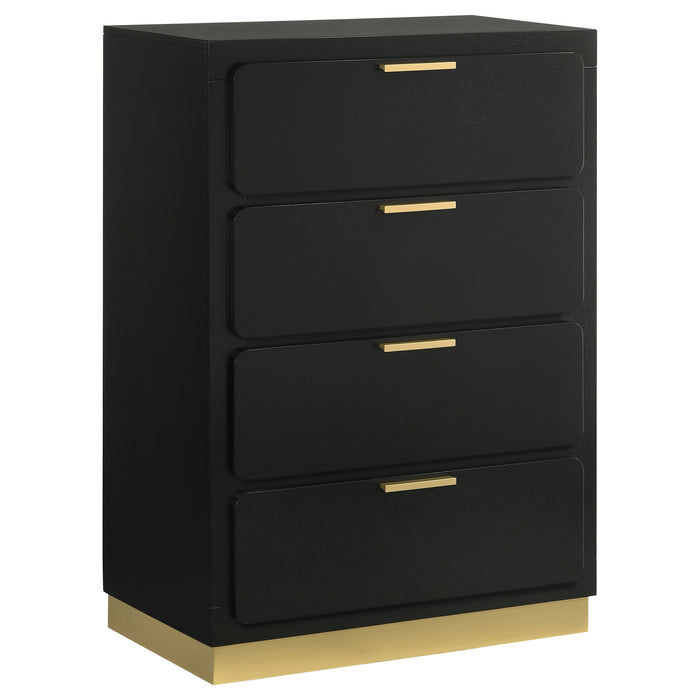 Caraway 4 Pc & Pc E.King, Cal.King, & Queen Bedroom Set Black & White - National Warehouse Furniture (Buffalo, NY)