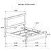 Caraway 4 Pc & Pc E.King, Cal.King, & Queen Bedroom Set Black & White - National Warehouse Furniture (Buffalo, NY)