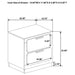 Caraway 4 Pc & Pc E.King, Cal.King, & Queen Bedroom Set Black & White - National Warehouse Furniture (Buffalo, NY)