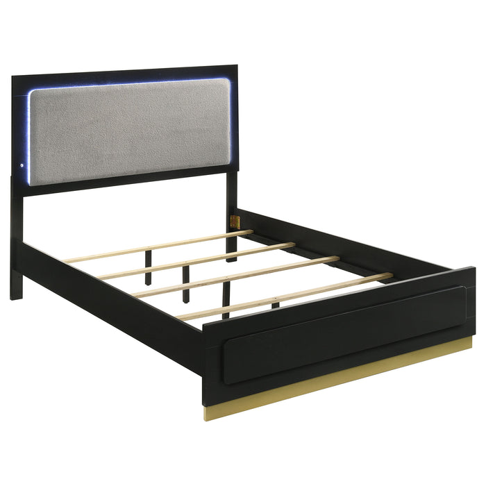 Caraway California King, E.King, & Queen Bed Black & White - National Warehouse Furniture (Buffalo, NY)