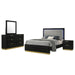 Caraway 4 Pc & Pc E.King, Cal.King, & Queen Bedroom Set Black & White - National Warehouse Furniture (Buffalo, NY)