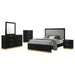 Caraway 4 Pc & Pc E.King, Cal.King, & Queen Bedroom Set Black & White - National Warehouse Furniture (Buffalo, NY)