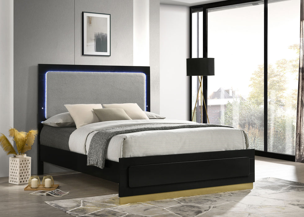 Caraway California King, E.King, & Queen Bed Black & White - National Warehouse Furniture (Buffalo, NY)