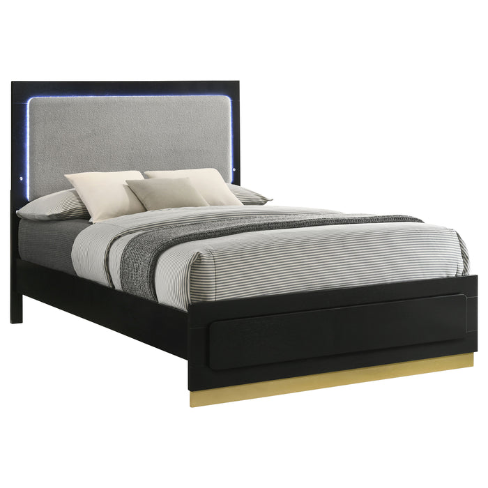 Caraway California King, E.King, & Queen Bed Black & White - National Warehouse Furniture (Buffalo, NY)