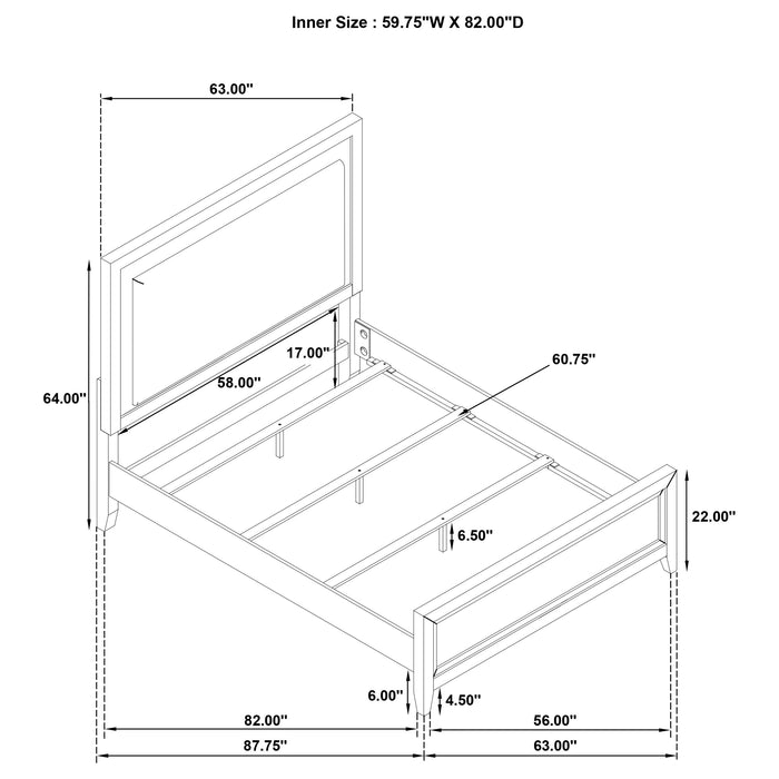 Marielle California King, E.King, & Queen Bed - National Warehouse Furniture (Buffalo, NY)
